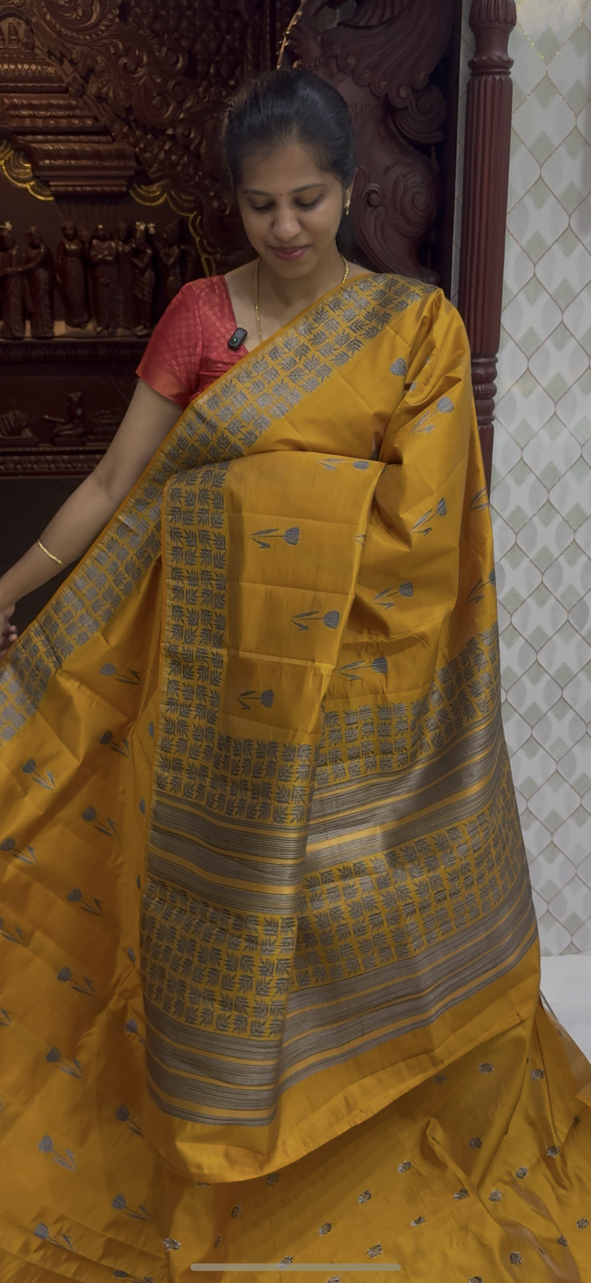 Dupion Tussar Saree 1810 | DSAD033