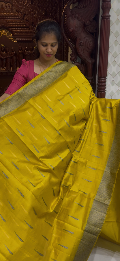 Dupion Tussar Saree 1810 | DSAD033