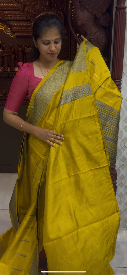 Dupion Tussar Saree 1810 | DSAD033