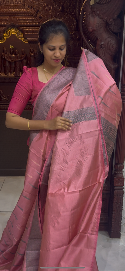 Dupion Tussar Saree 1810 | DSAD033