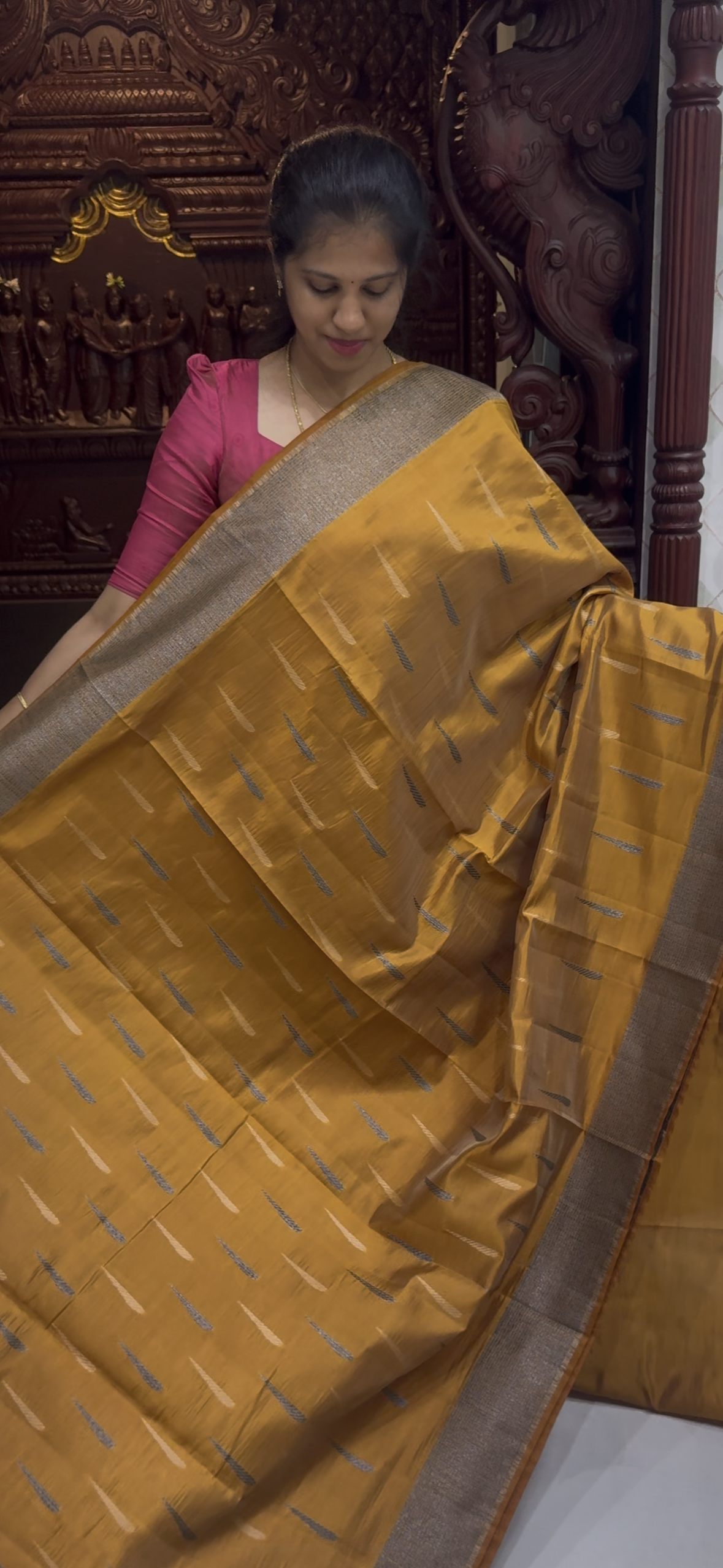 Dupion Tussar Saree 1810 | DSAD033