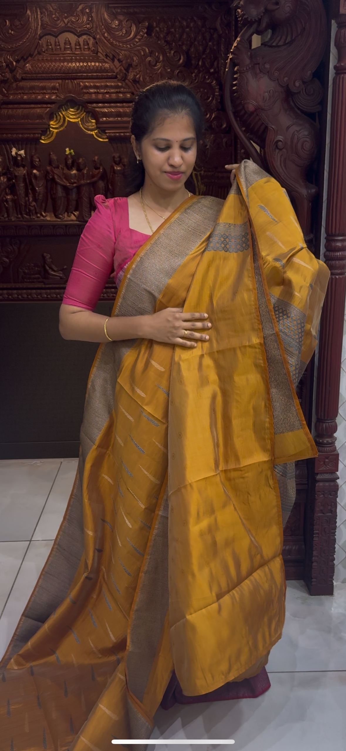 Dupion Tussar Saree 1810 | DSAD033