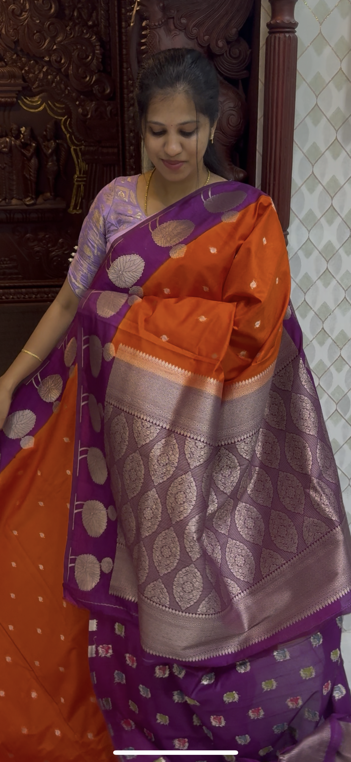 Marigold Georgette Sarees | DSM113