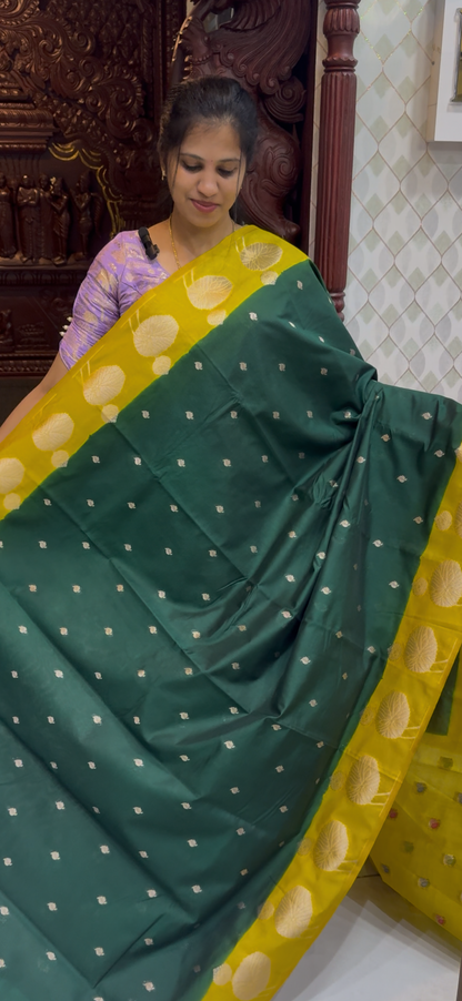 Marigold Georgette Sarees | DSM113