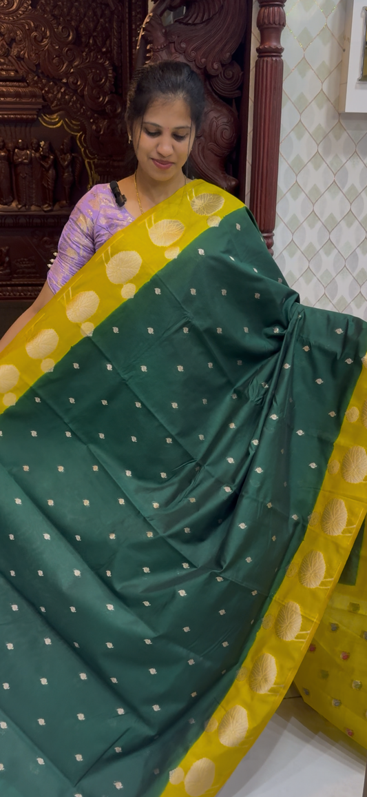 Marigold Georgette Sarees | DSM113