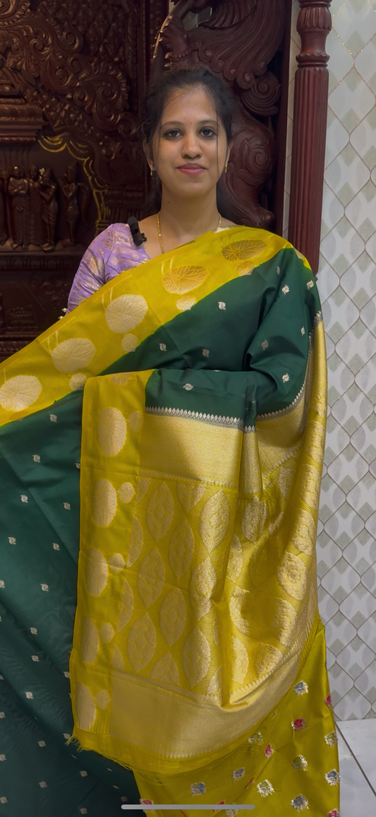 Marigold Georgette Sarees | DSM113