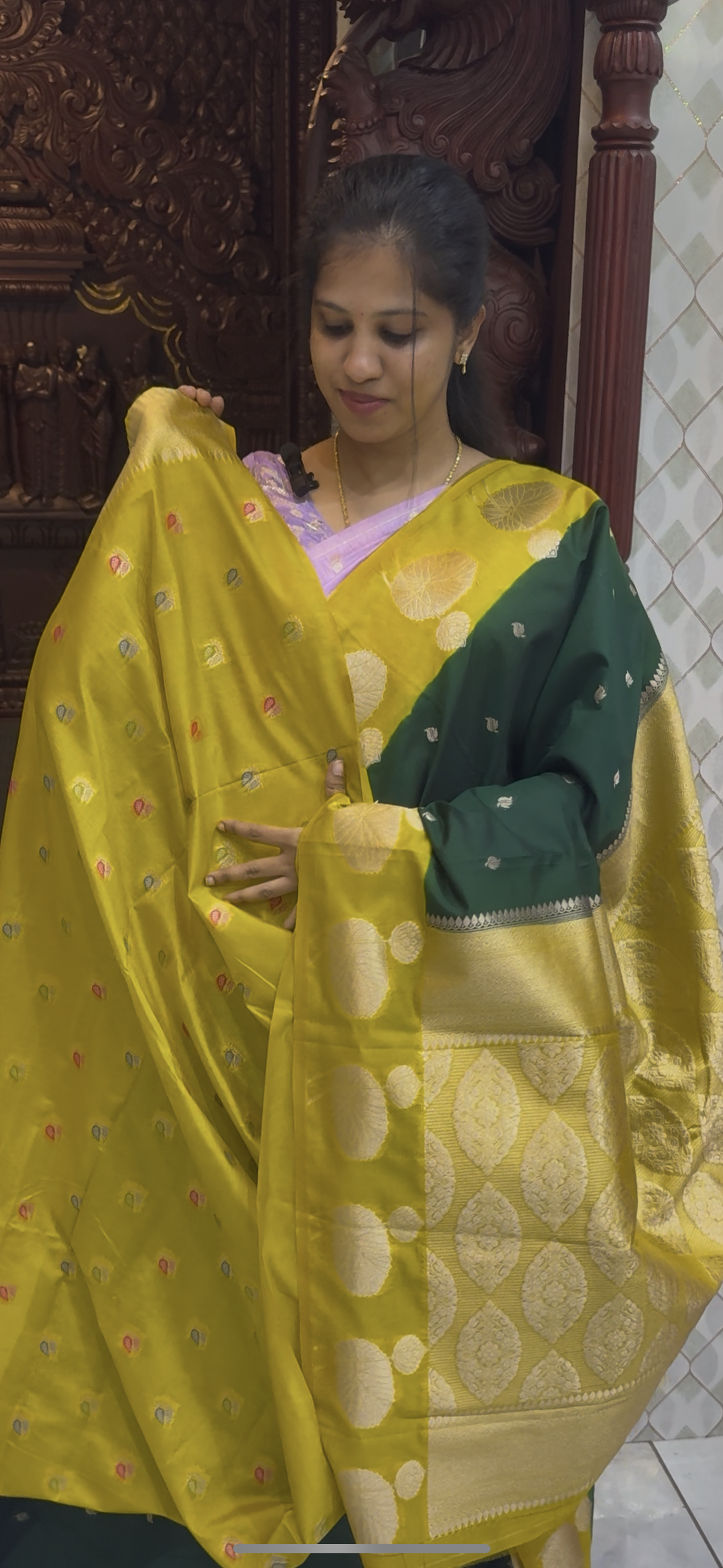 Marigold Georgette Sarees | DSM113