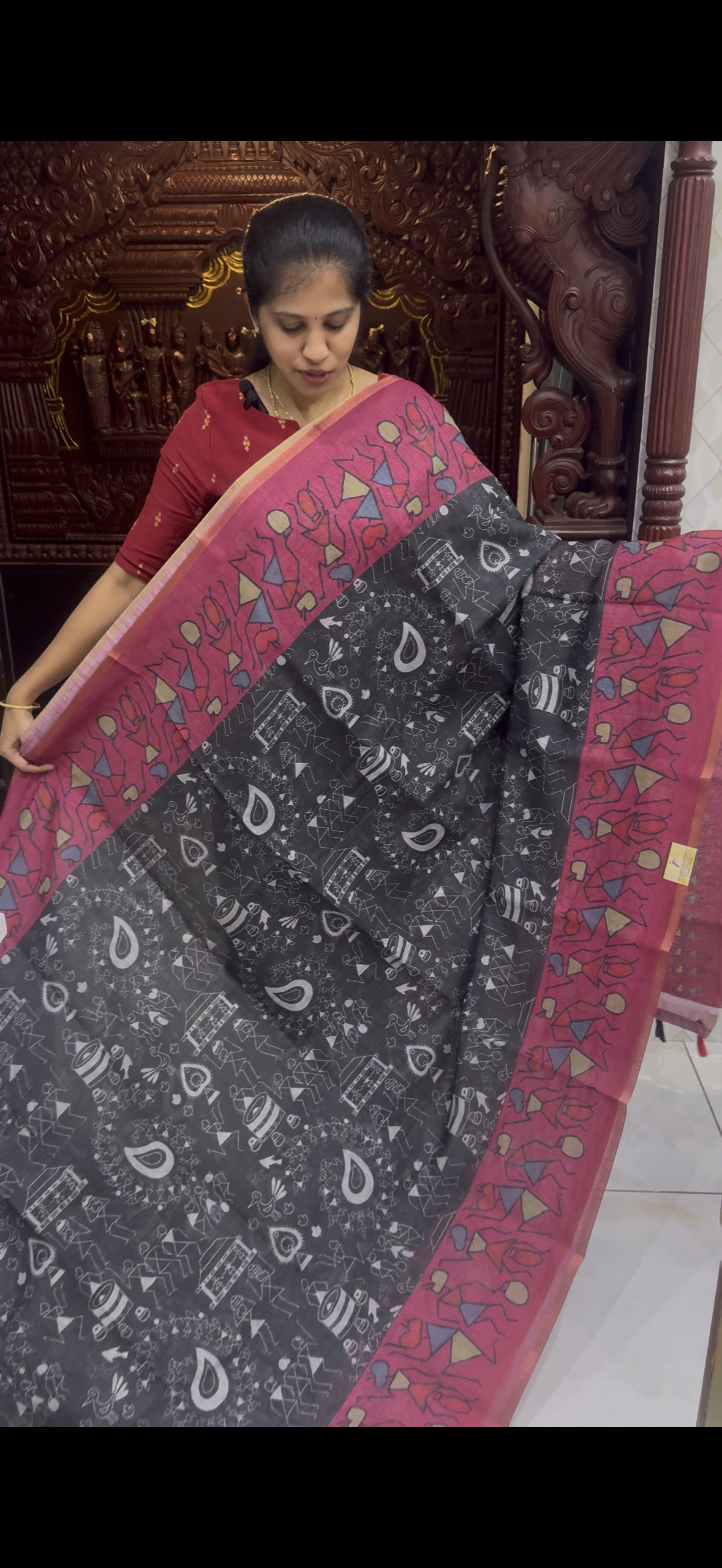 Fancy Linen Cotton Sarees | DSAD026