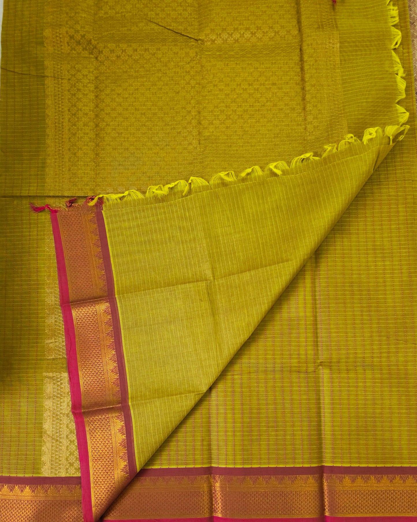 Handloom Kanchi Cotton Saree | DSAF005