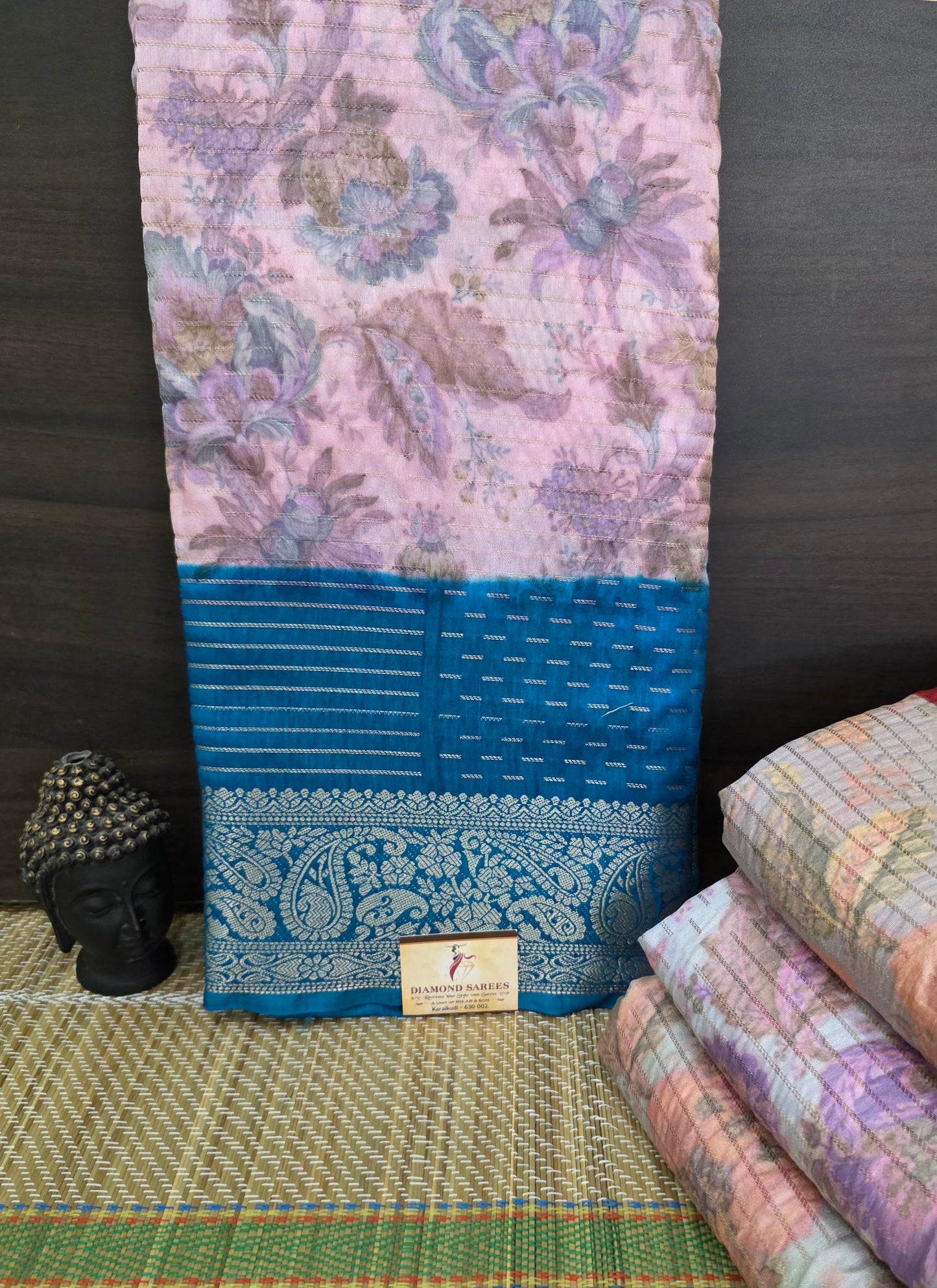 Warm Silk Floral Sarees | DSM093