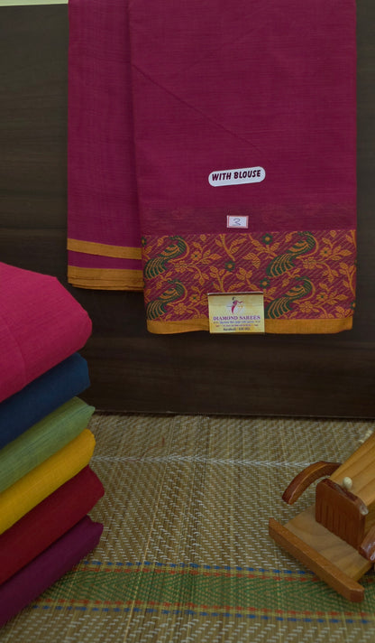 Handloom Kanchi Cotton Saree | DSAE006
