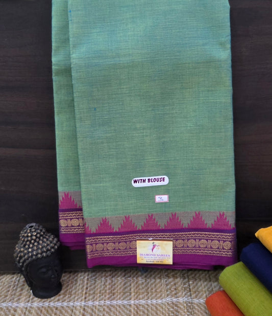 Handloom Kanchi Cotton Sarees  | DSAE007
