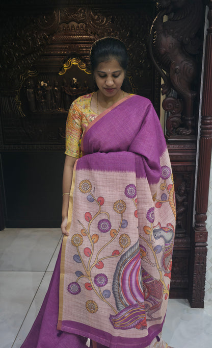 Fancy Cotton Sindoori Checks Sarees | DSAD024