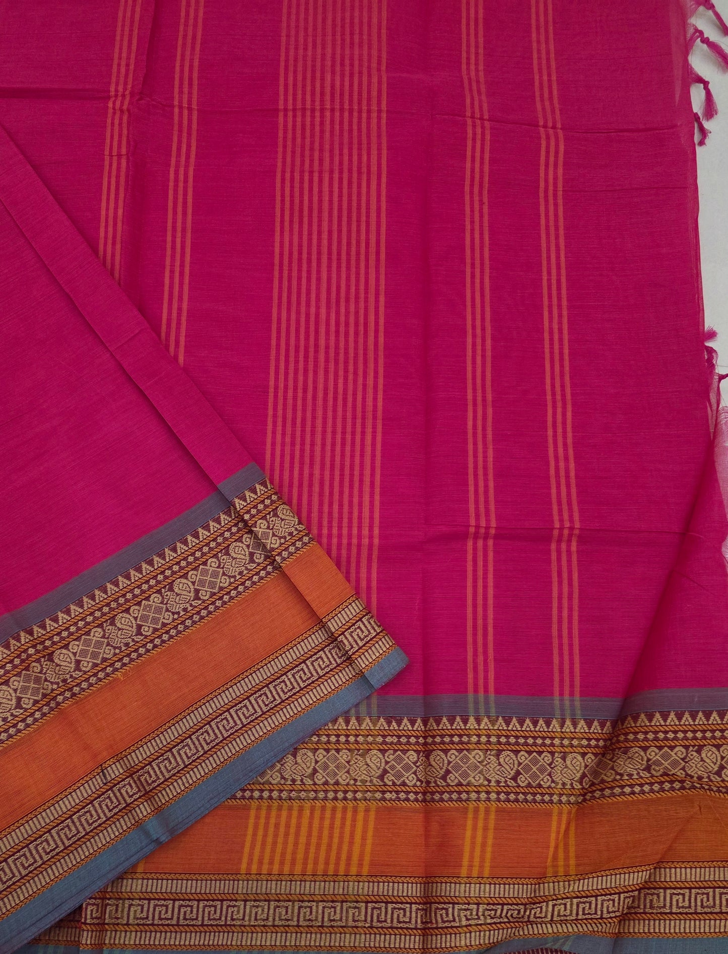 Handloom Kanchi Cotton Saree | DSAE003