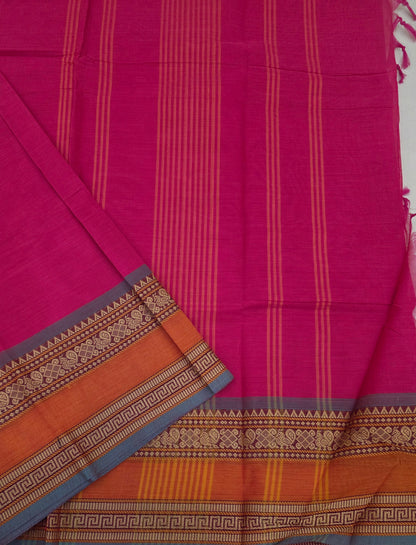 Handloom Kanchi Cotton Saree | DSAE003