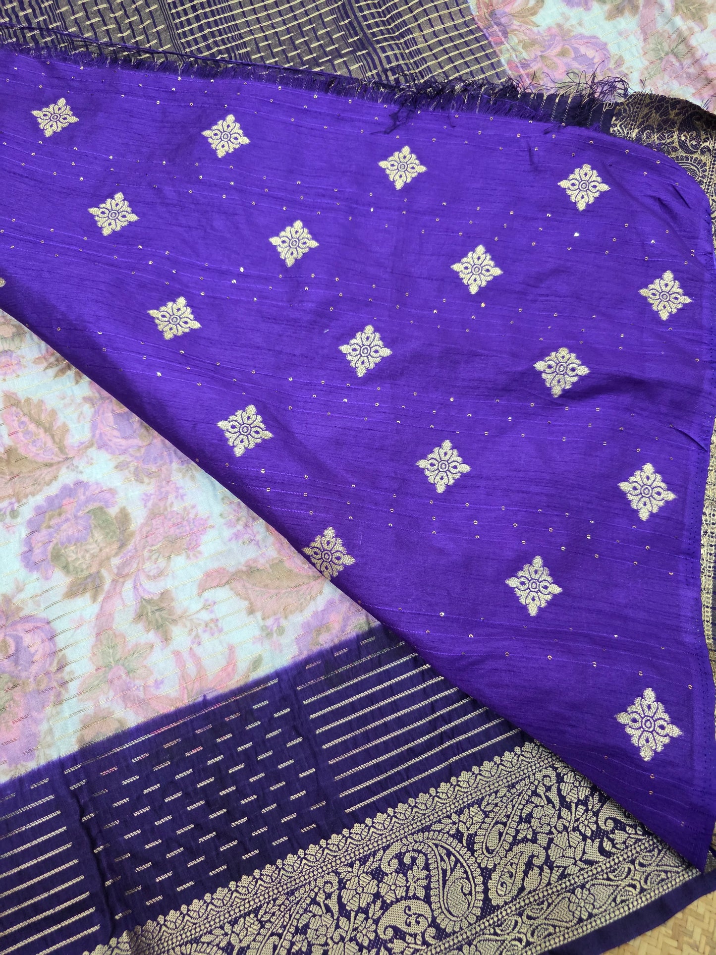 Warm Silk Floral Sarees | DSM093