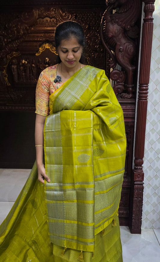 Semi Tussar 1725 Sarees| DSAD036