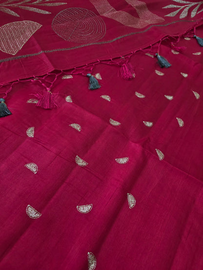 Butter Raw Silk Sarees 2045 | DSAD003