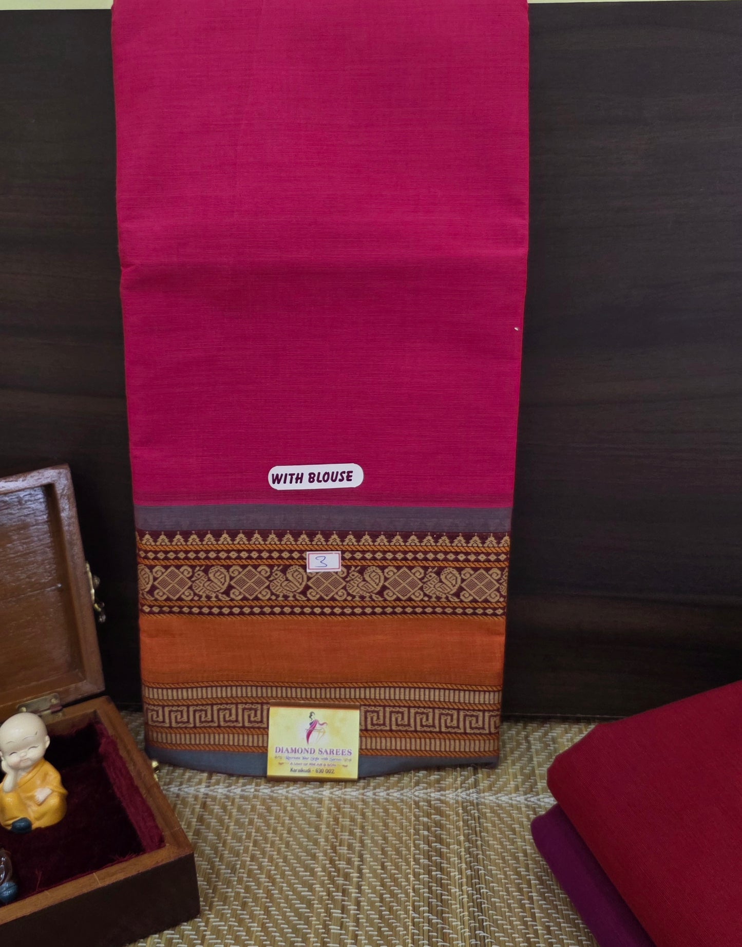 Handloom Kanchi Cotton Saree | DSAE003