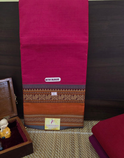 Handloom Kanchi Cotton Saree | DSAE003