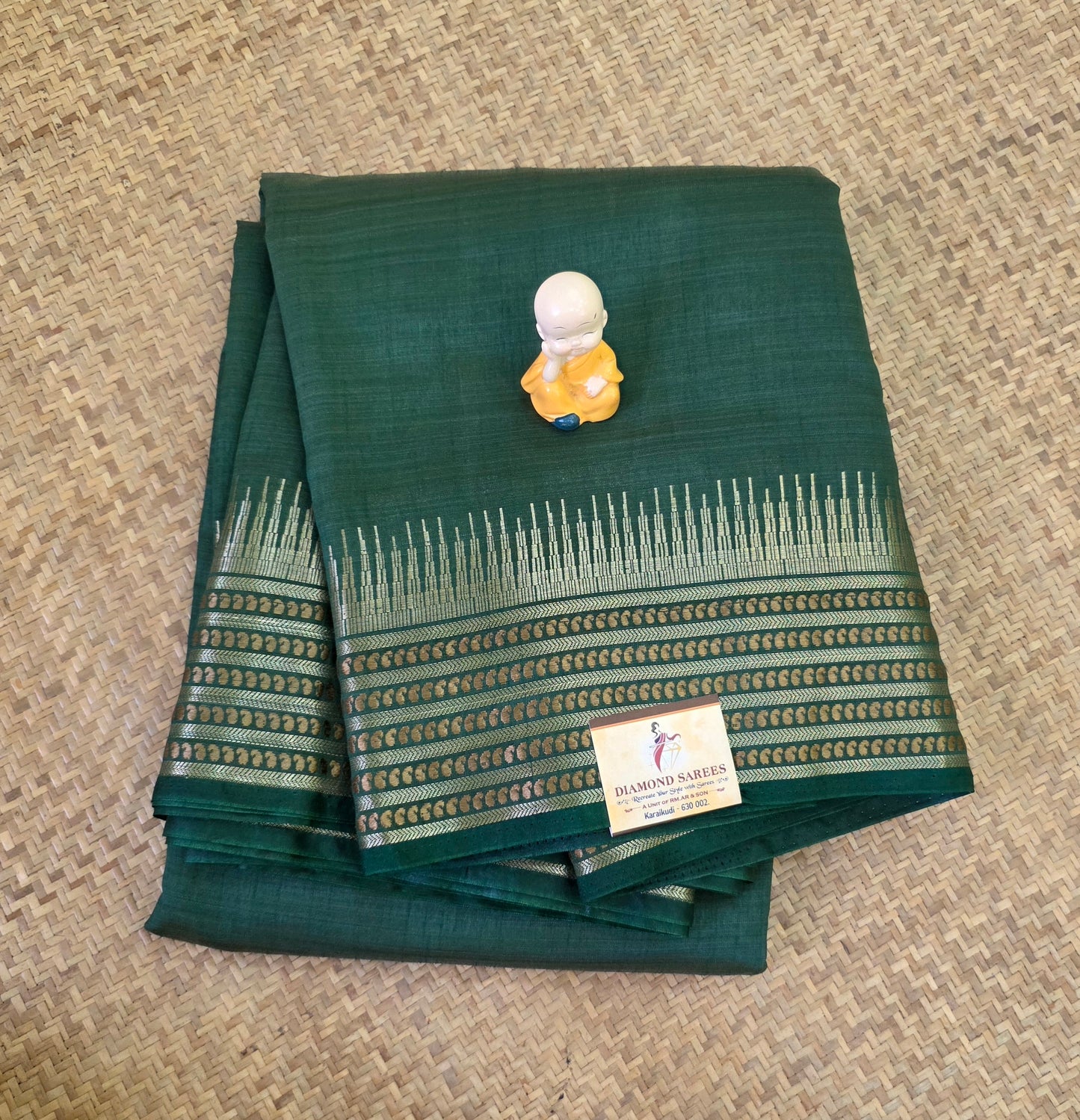 Semi Tussar Plain Sarees  | DSM106