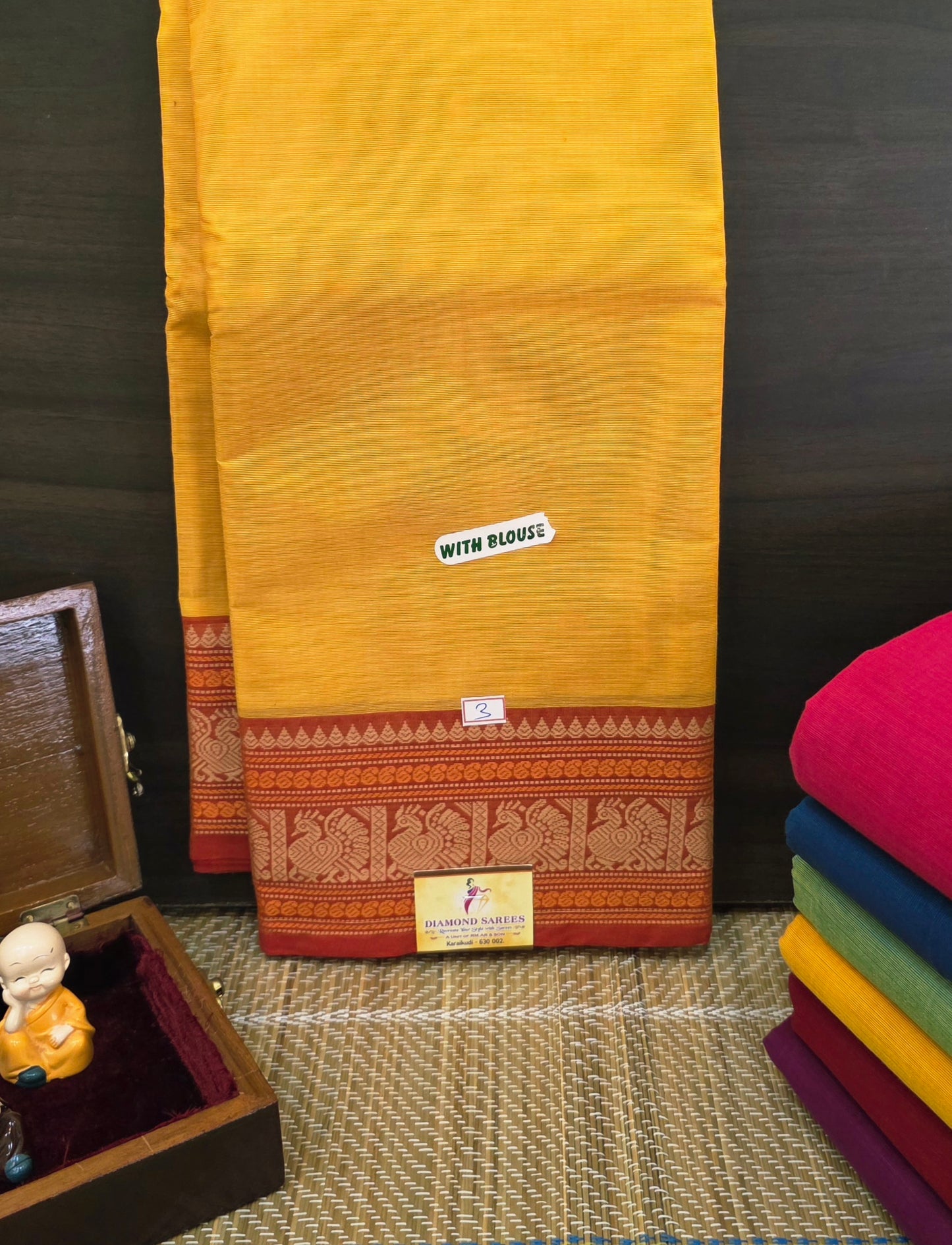 Handloom Kanchi Cotton Saree | DSAE006