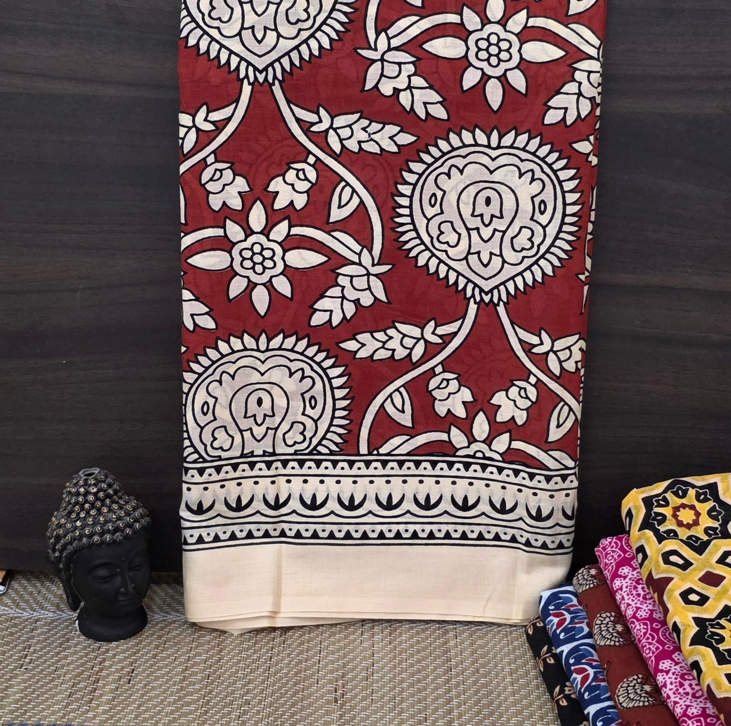 Handblock Print MulMul Cotton Sarees | DSAN001