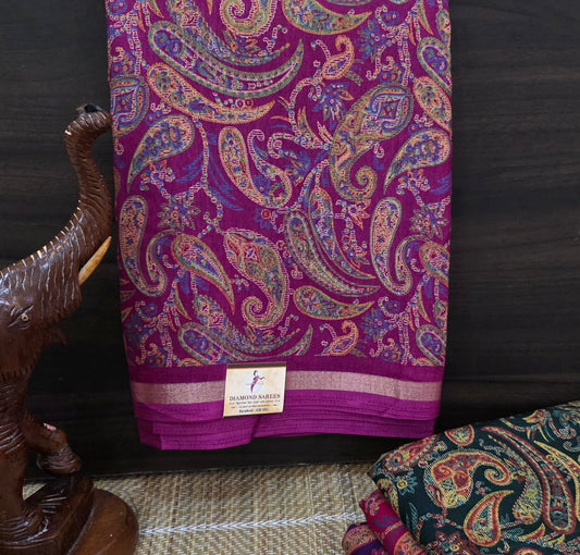 Printed Semi Dola Silk | DSM062