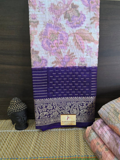 Warm Silk Floral Sarees | DSM093