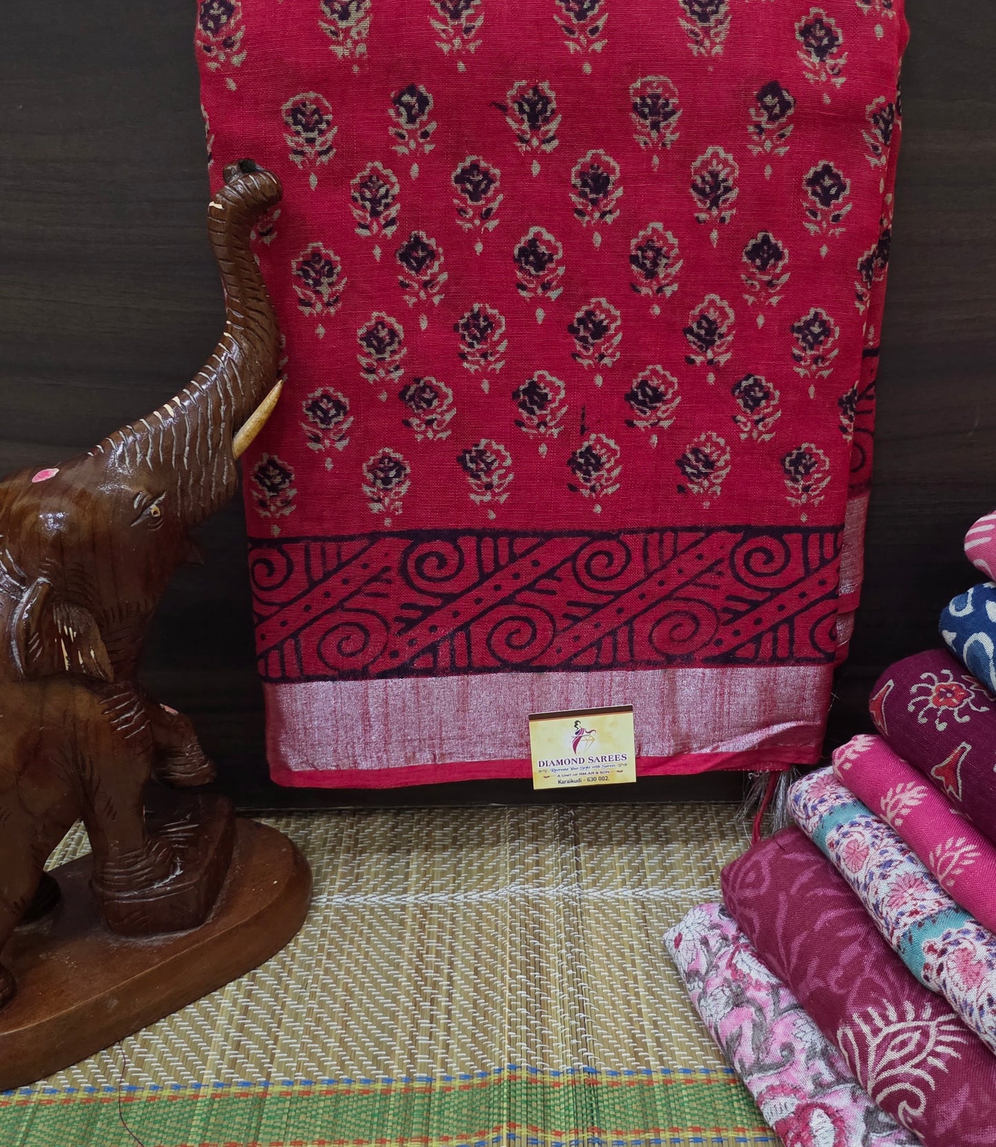 Pure Linen Cotton Sarees| DSAL002