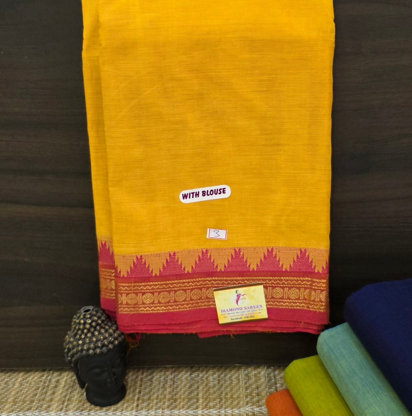 Handloom Kanchi Cotton Sarees  | DSAE007