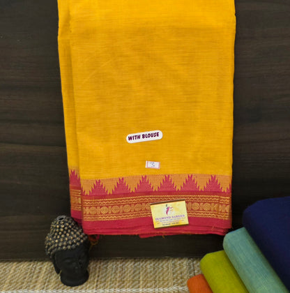 Handloom Kanchi Cotton Sarees  | DSAE007