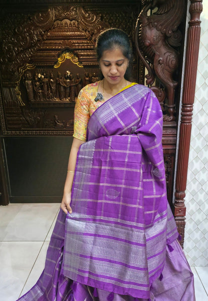 Semi Tussar 1725 Sarees| DSAD036