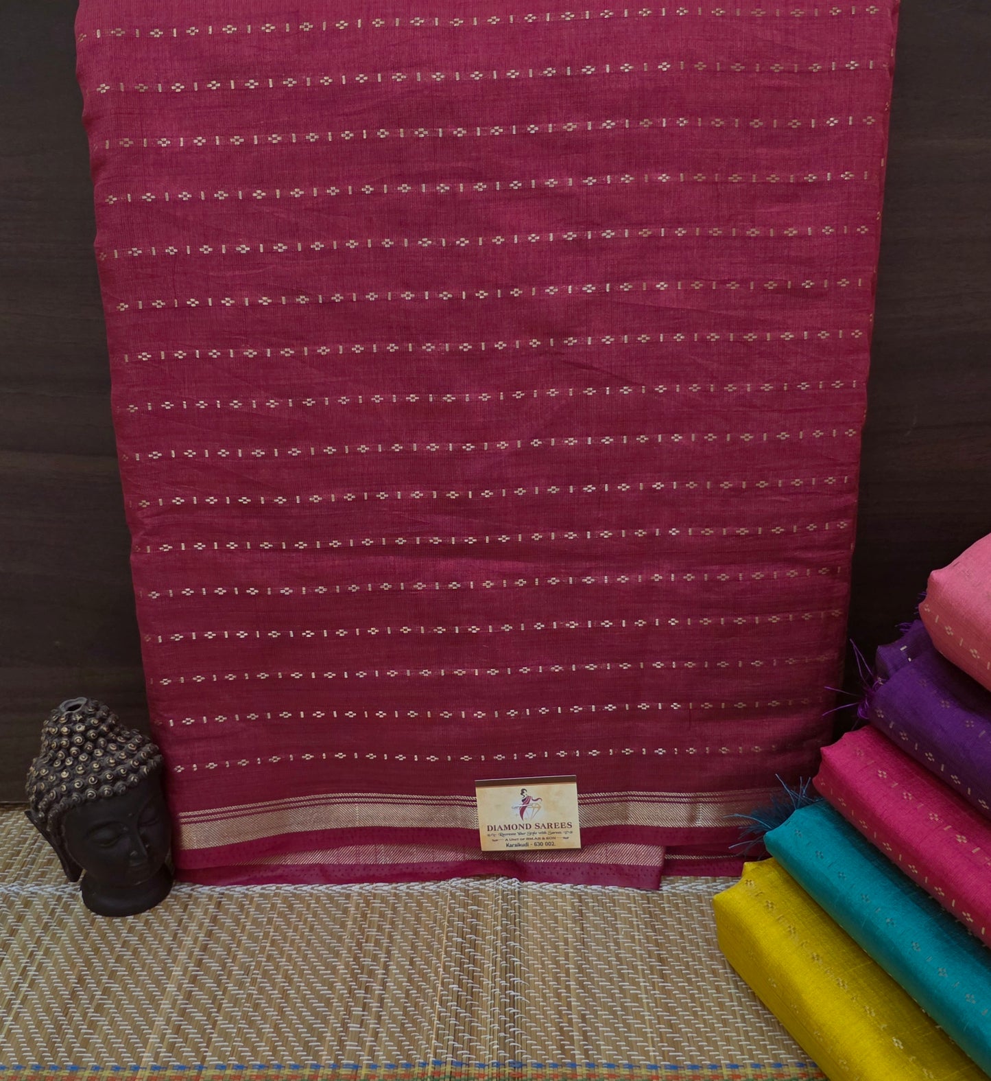 Semi Tussar Saree Stripes 1725 | DSAD028