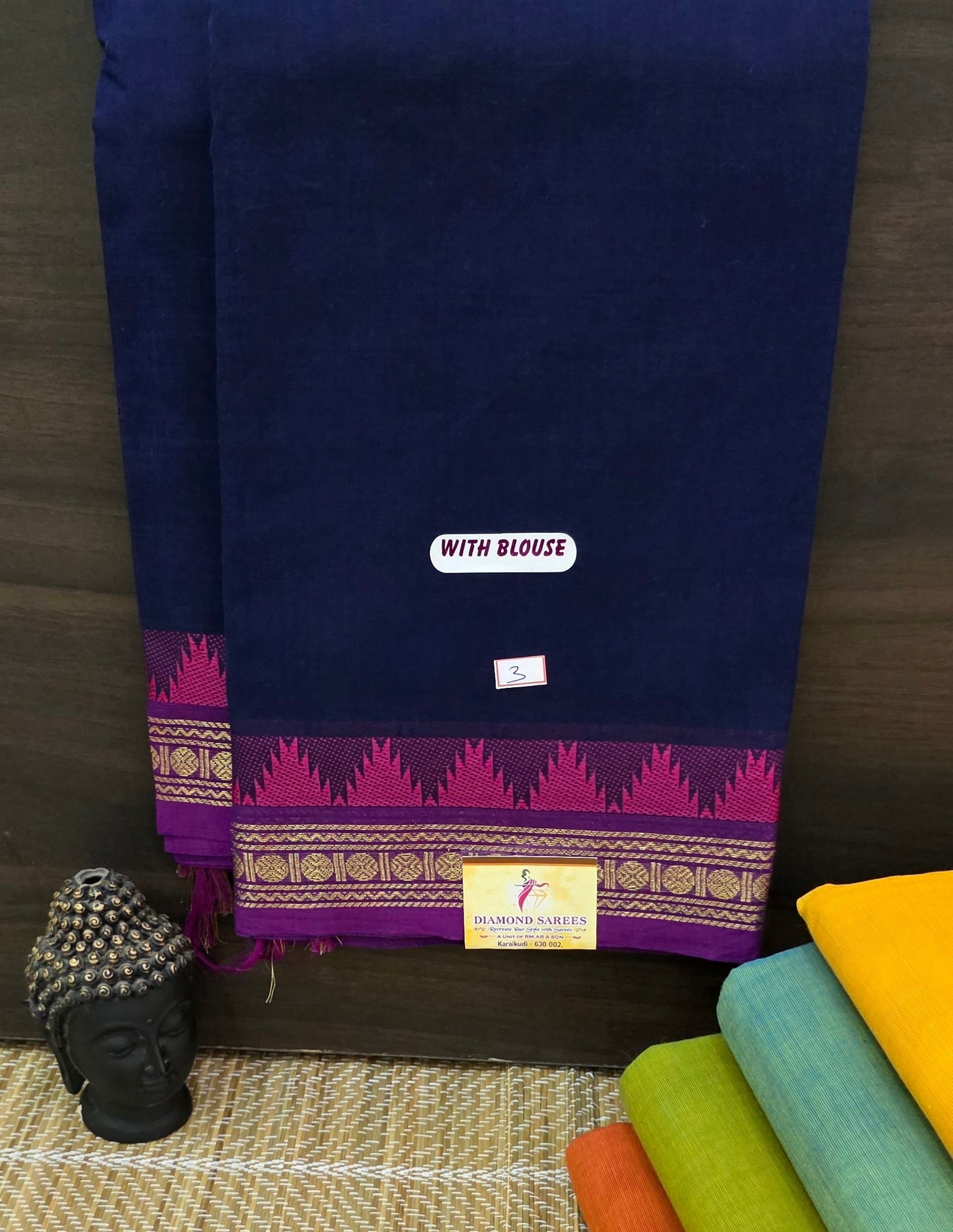 Handloom Kanchi Cotton Sarees  | DSAE007
