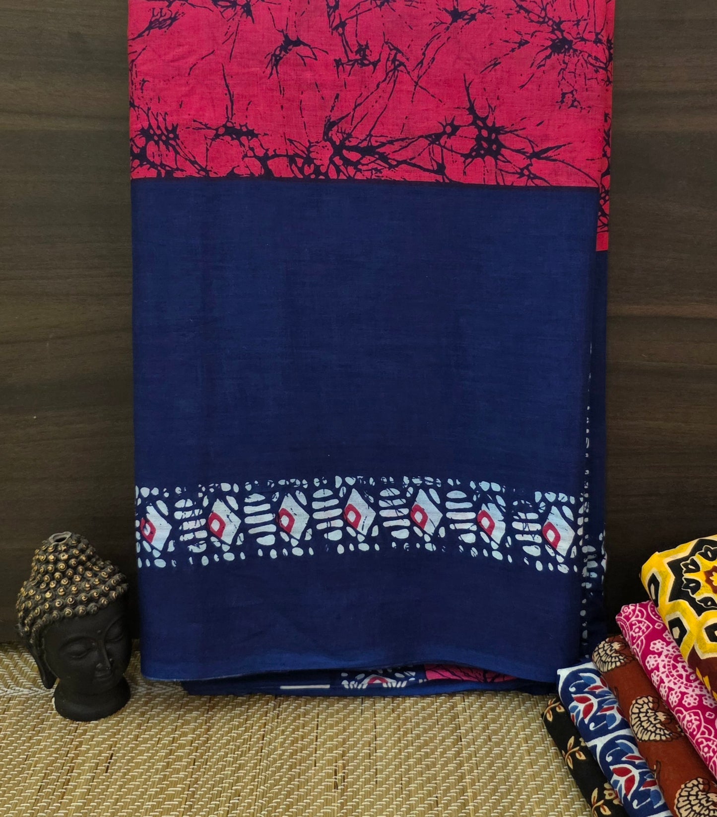 Handblock Print MulMul Cotton Sarees | DSAN001