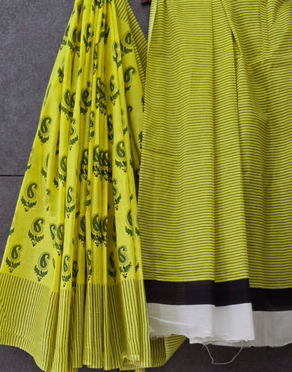 Handblock Print MulMul Cotton Sarees | DSAN001