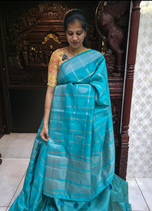 Semi Tussar 1725 Sarees| DSAD036