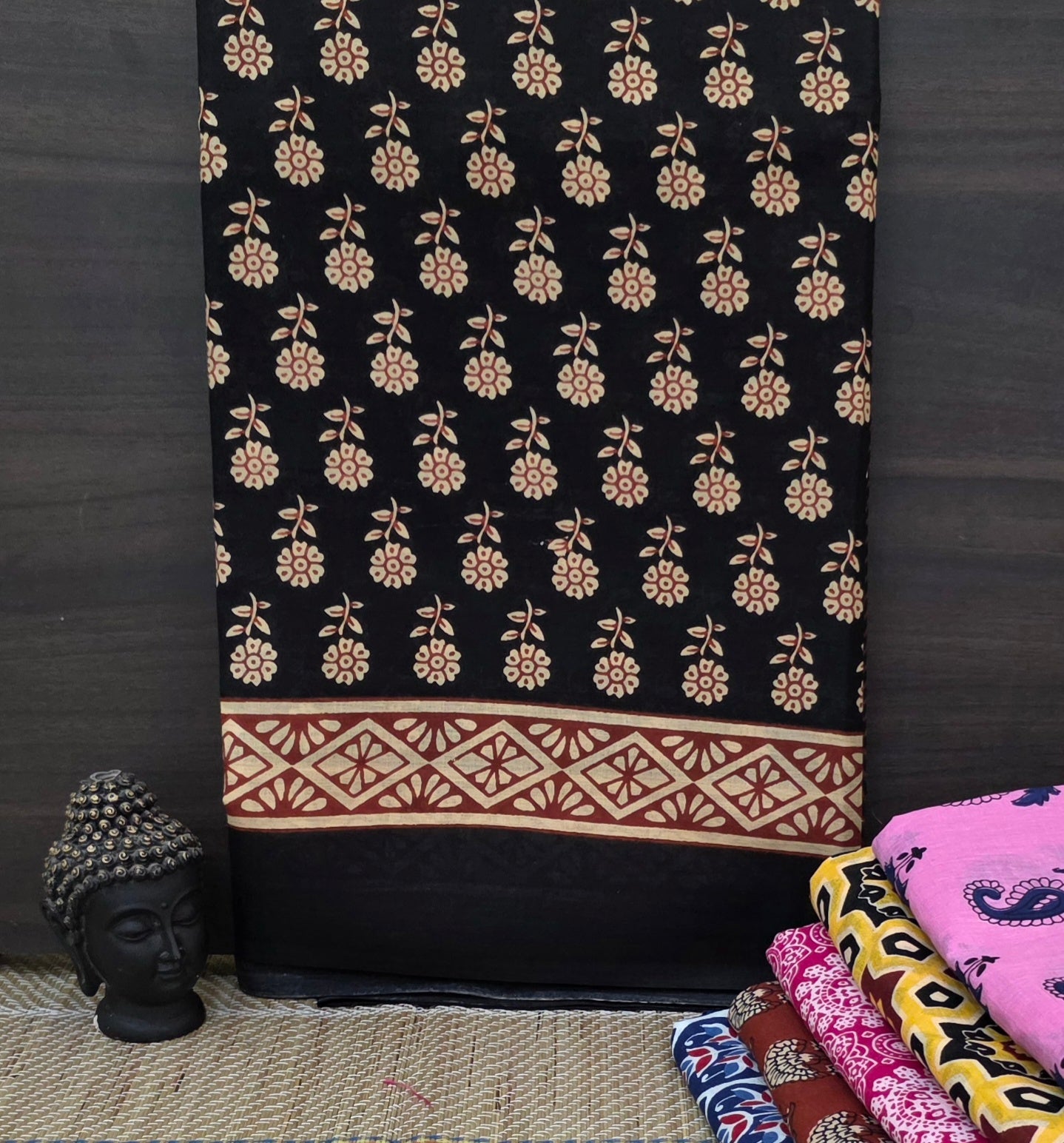 Handblock Print MulMul Cotton Sarees | DSAN001