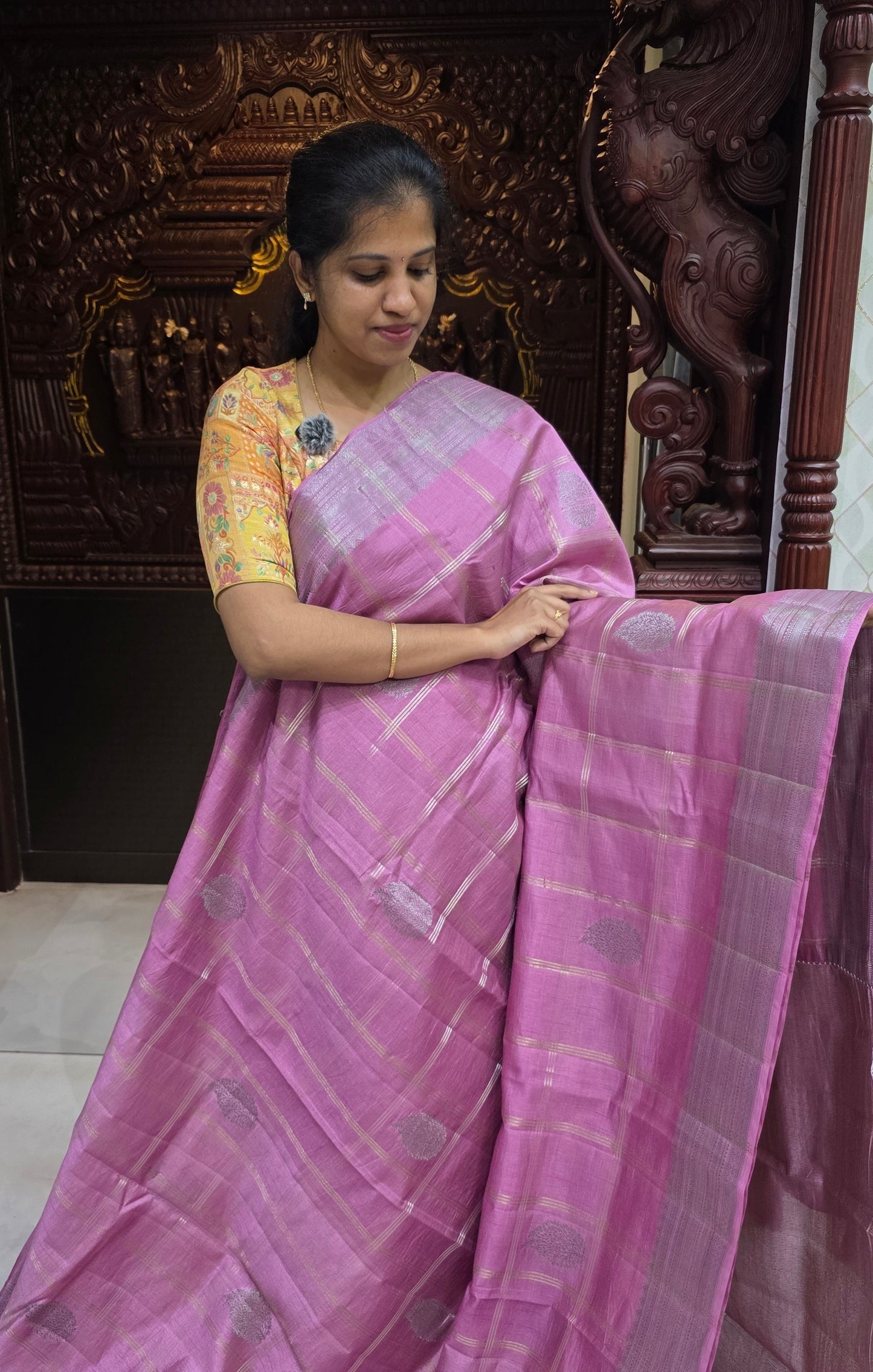 Semi Tussar 1725 Sarees| DSAD036