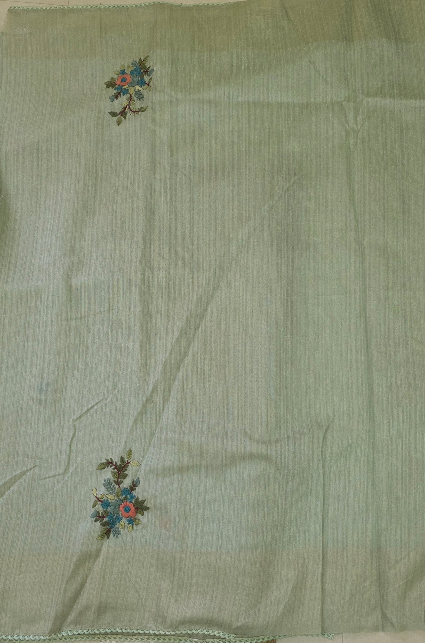 Tussar With Kantha Embroidery | DSM109