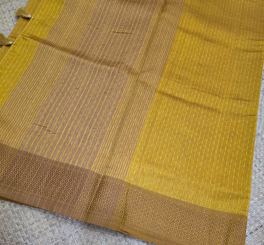 Semi Raw Silk Rain drop Design Sarees | DSAD020