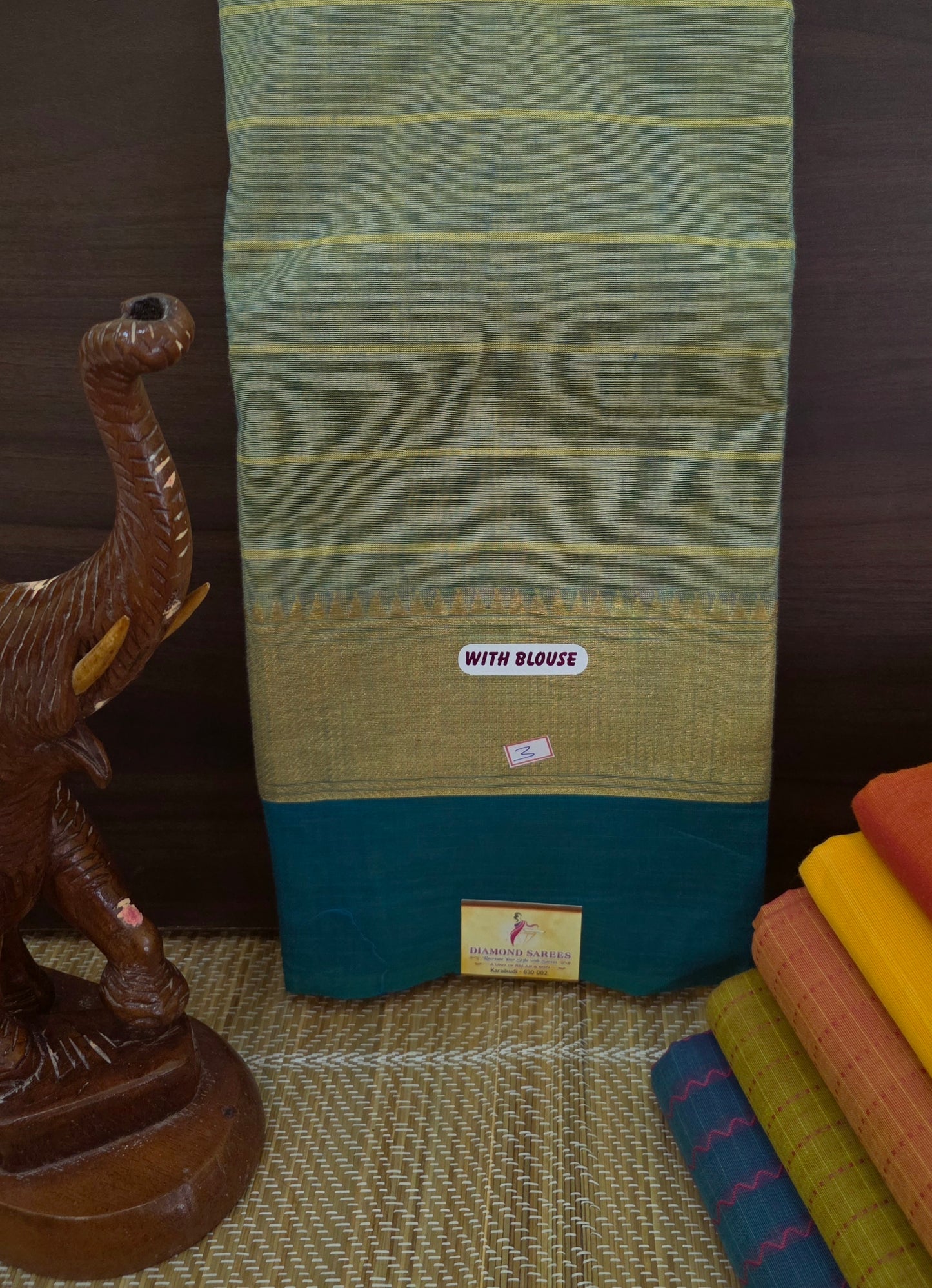 Handloom Kanchi Cotton Saree | DSAE002