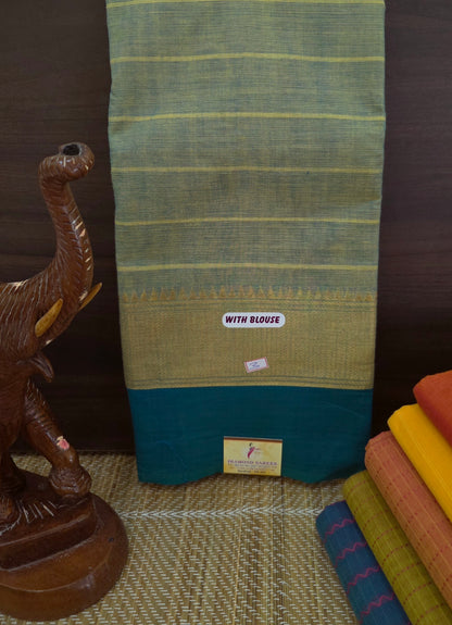 Handloom Kanchi Cotton Saree | DSAE002