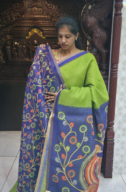 Fancy Cotton Sindoori Checks Sarees | DSAD024