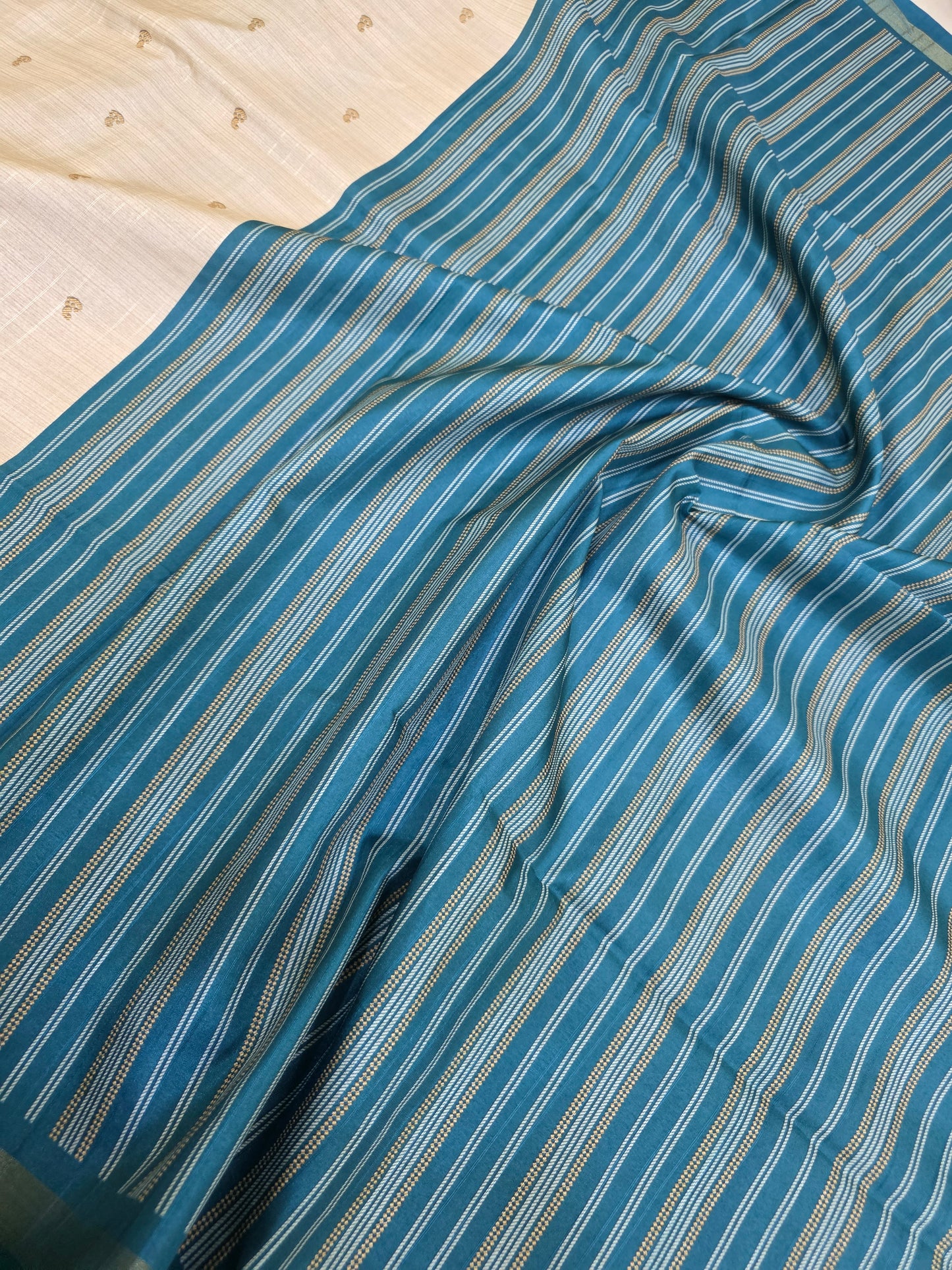 Art Tussar Silk Sarees With Temple Border | DSM120