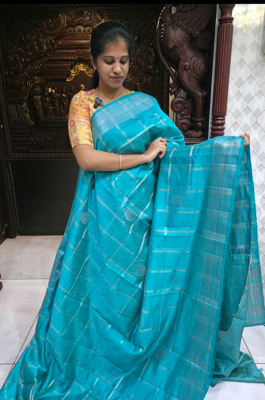 Semi Tussar 1725 Sarees| DSAD036