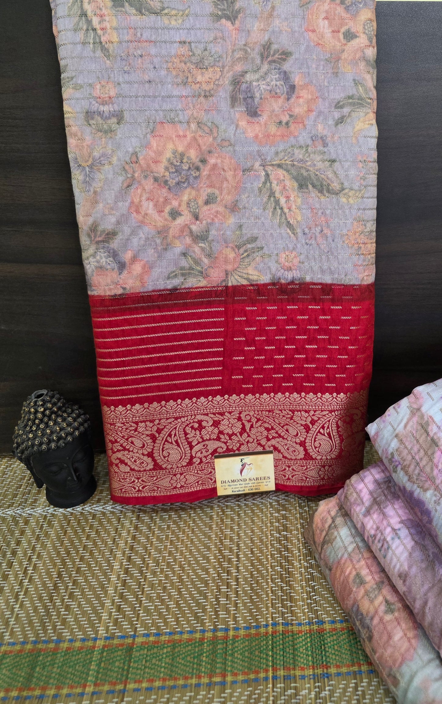 Warm Silk Floral Sarees | DSM093