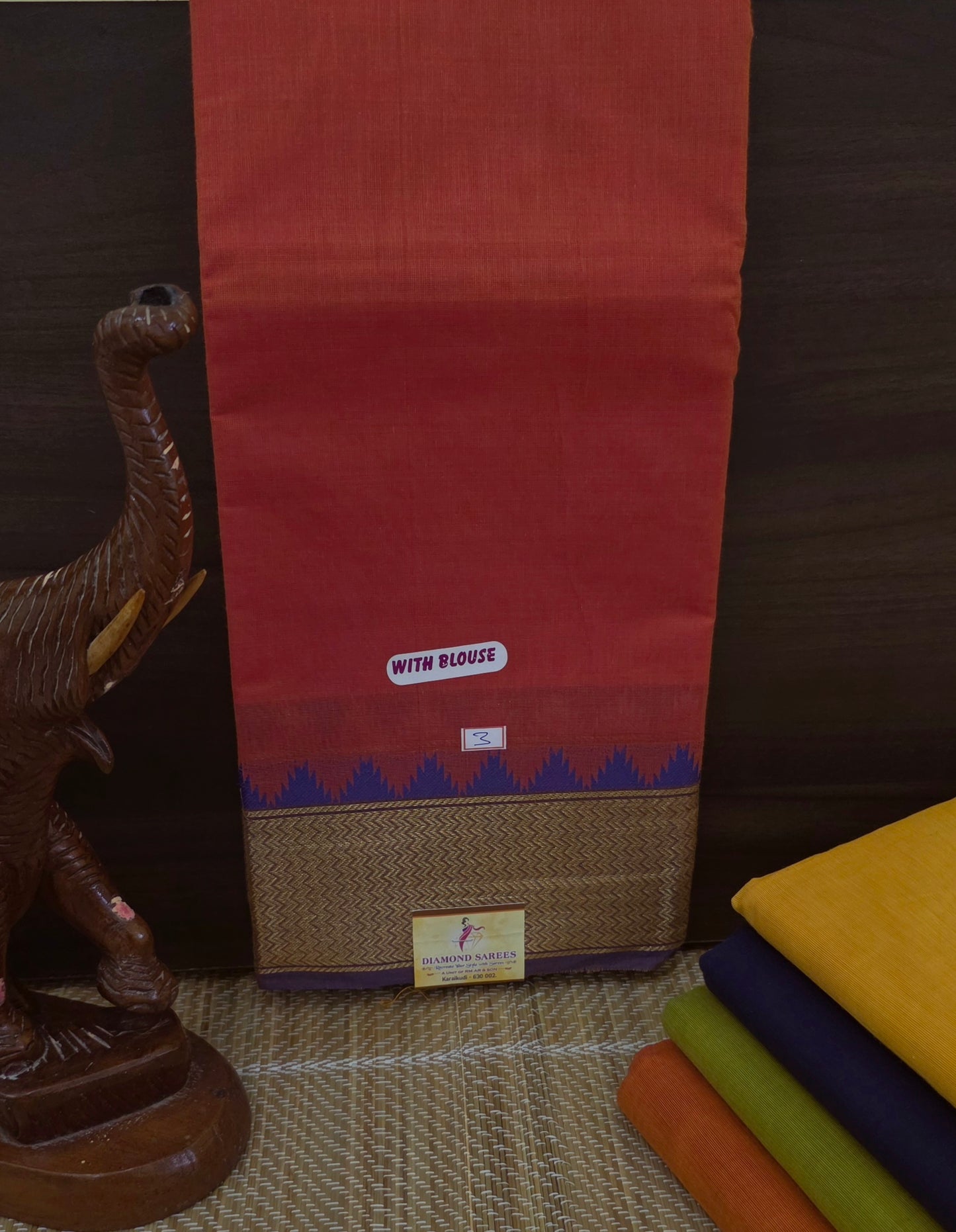 Handloom Kanchi Cotton Saree | DSAE002