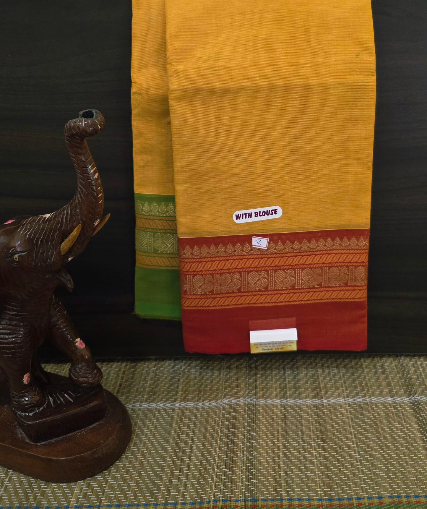 Handloom Kanchi Cotton Saree | DSAE002
